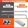 Hisencn 65032 Grill Burner Tube for Weber Q3200, Q3000, Q320, Q300, 57060001, 404341, 586002 Gas Grills, 304 Stainless Steel Grill Burner Replacement for Weber Q Series 60036, 80385, 13122