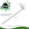 HiGift 5 Pack 18 inch Plant Support Stakes, Garden Single Stem Support Stake Amaryllis Plant Cage Support Rings with 10 pcs Plant Clips for Tomatoes Orchid Lily Peony Rose Flower Stem, 45 cm Long