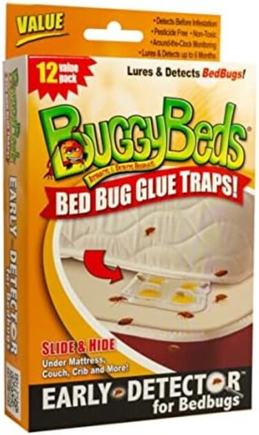 BuggyBeds Bed Bug Glue Traps, Home, 12 Pack