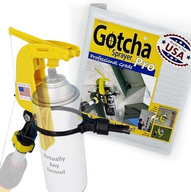 Gotcha Sprayer 4Most Innovations GSP0205 Gotcha Sprayer Pro Aerosol Spray Can Extension Pole Adapter