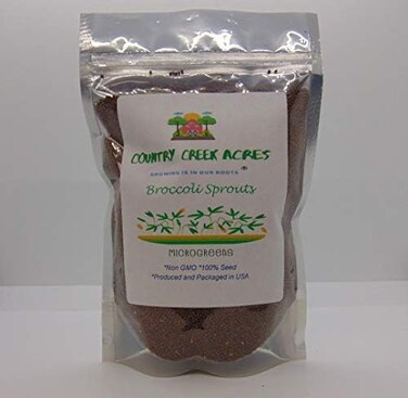 COUNTRY CREEK ACRES GROWING IS IN OUR ROOTS Non-GMO Broccoli Seeds for Sprouting Microgreens (14oz)