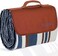 Scuddles Extra Large Double-Layered Blanket For Picnics And Outdoor Use, Waterproof, Suitable For Spring And Summer, Blue And White Striped, Great For The Beach And Camping On Grass, Waterproof And Sa