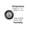 MEGGSI 2 Pack Mini Digital Hygrometer Gauge Indoor Thermometer, LCD Monitor Temperature Outdoor Humidity Meter for Greenhouse Jars Incubators Guitar Case, Fahrenheit (℉) or Celsius(℃)