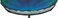 Evergreen Garden Blue Sea Glass Bird Bath with Metal Stake - 11&rdquo;L x 11" W x 26.75" H