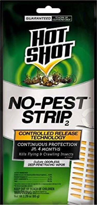 Hot Shot No-Pest Strip - Kills Flying and Crawling Insects, Penetrating Vapor
