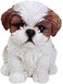 Hi-Line Gift Ltd Sitting Shih Tzu Puppy FigurineBrown/White