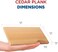 Jaccard Premium Cedar Grilling Planks, Small (5 Planks), Grilling Accessories &ndash; Wood Plank Serving Board