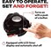 Grillbot Automatic Grill Brush for Outdoor Grills - BBQ Brush for Grill Cleaning Kit - BBQ Grill Cleaning Brush - Grill Cleaning Brush BBQ Grill Accessories Tools - Gifts for Men Dad (Black)