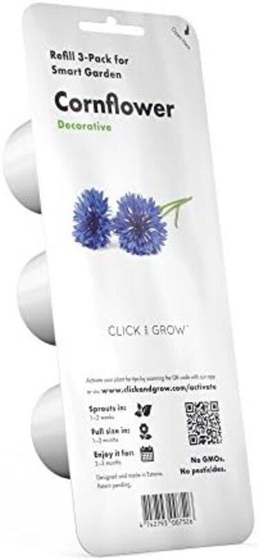 كليك آند جرو كبسولات نباتات قابلة لاعادة التعبئة من 3 قطع (زهرة الذرة)