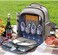 Sunflora (Beige) - Picnic Backpack For 4 Person Set Pack With Insulated Waterproof Pouch For Family Outdoor Camping (Brush Beige)