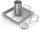 Cave Tools Beer Can Chicken Roaster Rack - INCLUDES 4 VEGETABLE SPIKES - Stainless Steel Vertical BBQ Roasting Holder for Grill Smoker or Oven - Dishwasher Safe Barbecue Stand Extra Deep Drip Pan -