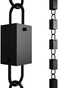 Rain Chains Direct Square Link Rain Chain, 8.5 Feet Length, Aluminum, Black Powder Coated, Functional and Decorative Replacement for Gutter Downspouts