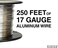 Fi-Shock FW-00018D 17 Gauge Aluminum Wire for Electric Fencing, 250 ft