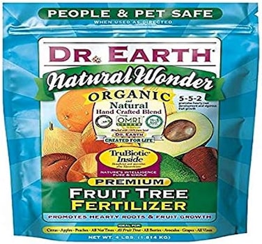 Dr. Earth 708P Organic 9 Fruit Tree Fertilizer In Poly Bag, 4-Pound