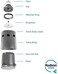 Hudson Valve Hudson Durable Goods Valve V Tank for Livestock - 718H , Black