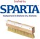 Sparta Pizza Oven Brush &amp; Scraper Head (only), 10" long, 1-1/4"L crimped brass wire bristles, full length lo-profile head, stainless steel scraper, threaded hole for handle, standard color 4029300-1