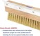 Sparta Pizza Oven Brush &amp; Scraper Head (only), 10" long, 1-1/4"L crimped brass wire bristles, full length lo-profile head, stainless steel scraper, threaded hole for handle, standard color 4029300-1