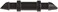 Raindrip 312050B Drip Irrigation Fittings Single Barbed Coupling Connectors, 1/4-Inch, 50 Per Bag, for Trees, Shrubs, Gardens, Black