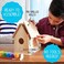 Made By Me Build &amp; Paint Your Own Wooden Bird House, DIY Birdhouse Making Kit For Ages 5, 6, 7, 8, 9, Arts &amp; Crafts Painting Kit For Kids, Great Spring &amp; Summer Craft Activity, Fun Birthday Party Idea
