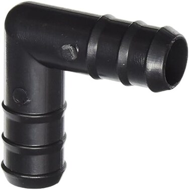 Hydrofarm Active Aqua Hydrofarm AAEL50 (10 Pack), 1/2" Elbow Connector, 1/2-Inch, Black