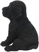 Hi-Line Gift Ltd Labrador Puppy Statue, Black