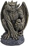 Design Toscano Silas the Sentry Gargoyle Gothic Statue, Medium, 18 cm, Polyresin, Two Tone Stone