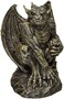 Design Toscano Silas the Sentry Gargoyle Gothic Statue, Medium, 18 cm, Polyresin, Two Tone Stone