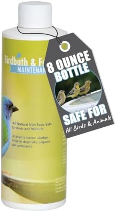 Sanco Industries 88002 Bird Bath &amp; Fountain Maintenance, 8 oz, natural