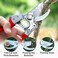 Kynup Professional Bypass Pruning Shears - Heavy Duty Hand Pruners for Gardening, Hedge Clippers, Garden Tools (Red)