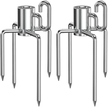 onlyfire only fire 6008 Rotisserie Meat Forks(1-Pair) for Weber Charbroil and Other Model Grill Fits 5/16" Square Spit Rods