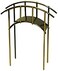 G &amp; F Products MiniGardenn 10030 Fairy Garden Miniature Mini Bridge, Rustic, 4" L x 1.25" W x 2.5" H with 2" Picks