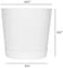 Novelty Majestic Full Depth Cylinder Pot, Glossy White, 10-Inch (10102)