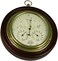Ambient Weather WS-M0921THB 8" Cherry Finish Tan Dial Traditional Barometer with Temperature and Humidity