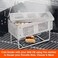 Camerons Products BBQ Smoker Box for Hot and Cold Smoke - Stainless Steel Barbecue Smoke Box includes 2 Fire Starters To Easily Infuse Smoky Flavor with Your Grill On or Off
