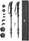 Cascade Mountain Tech Trekking Poles - Carbon Fiber Walking or Hiking Sticks with Quick Adjustable Locks (Set of 2)