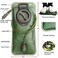 CHERAINTI 1.5-2-3 Liter Water Bottle For Hiking, Leakproof And Bpa-Free Storage Bag For Camping, Cycling And Running, Military Green 1.5-2-3 Liter