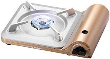 Iwatani Portable Gas Stove, Slim Butane Cooker for Outdoor Camping and Home, Made in Japan