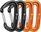 Favofit Carabiner Clips, 4 Pack, 12KN (2697 lbs) Heavy Duty Cari for Camping, Hiking, Outdoor and Gym etc, Small Carabiners for Dog Leash and Harness, Black and Orange