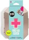 BLINGSTING First-Aid Clutch - 75 Essential Emergency Items - First-Aid Kit, Metallic Rose Gold Travel Case