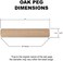 Atomik Climbing Holds Set of 2 Pegs for Climbing Pegboards - Perfect for Most Peg Boards / Receivers