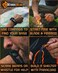 The Atomic Bear Paracord Bracelet (2 Pack) - Adjustable - Fire Starter - Loud Whistle - Perfect for Hiking, Camping, Fishing and Hunting - Black &amp; Black+Orange