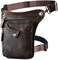 Le'aokuu Leg Bag Leg Pocket Motorcycle Leg Bag Waist Bag Genuine Leather Thigh Bag 3112