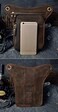 Le'aokuu Leg Bag Leg Pocket Motorcycle Leg Bag Waist Bag Genuine Leather Thigh Bag 3112