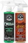 Chemical Guys AIR_300 New Car Scent and Leather Scent Combo Pack, Great for Cars, Trucks, SUVs, RVs &amp; More, 16 fl oz (2 Items)