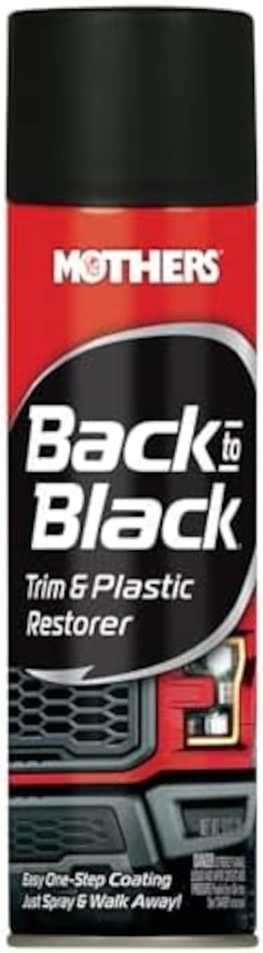 Mothers 06110 Back-to-Black Trim &amp; Plastic Restorer Aerosol, 10 oz.
