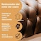 Furniture Clinic Leather Recolouring Balm - Leather Colour Restorer for Sofas, Leather Colour Repair for Faded &amp; Scratched Leather Upholstery, Car Seats, Shoes and Clothing - 16 Colours (Ivory)