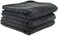 Chemical Guys MIC35303 Workhorse Professional Grade Microfiber Towel, Black, 16" x 16", Pack of 3