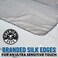 Chemical Guys MIC_781_01 Waffle Weave Gray Matter 70/30 Blend Microfiber Drying Towel with Silk Edging, 25" x 36