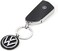TROIKA Keyring KR16-05/VW VW Emblem 1 Key Ring Also Official Licensed by Volkswagen - Cast Metal - Original, 7 cm, Black/Silver, 7 cm, Keyring