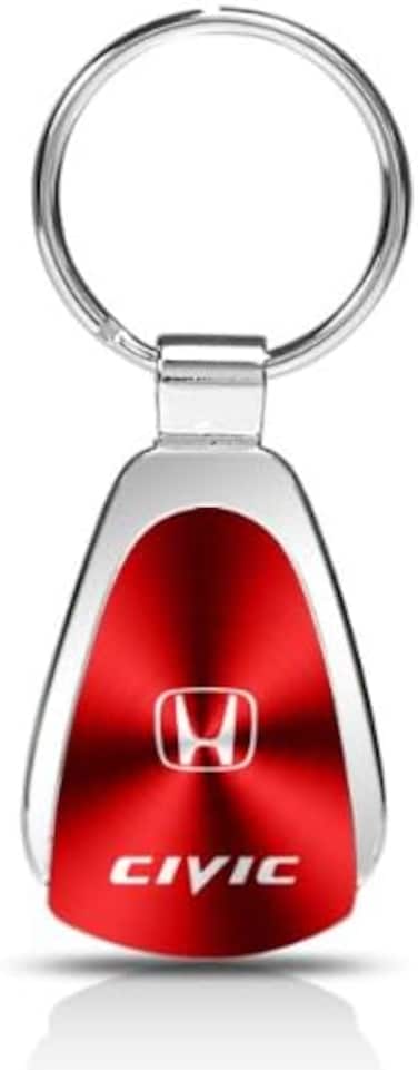 Au-TOMOTIVE GOLD Honda Civic Red Tear Drop Key Chain Key Chain